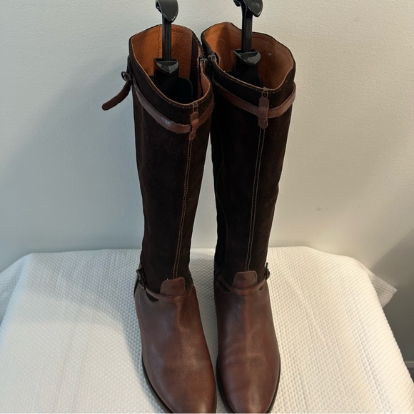 Beautiful brown, leather and suede j crew riding boots size 8.5 - Picture 7 of 7